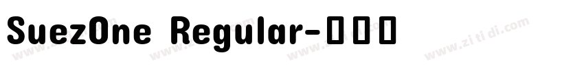 SuezOne Regular字体转换